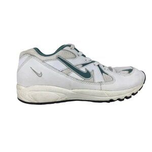 Nike Womens White Blue Lace Up Round Toe Sneaker Athletic Shoes Size US‎ 7